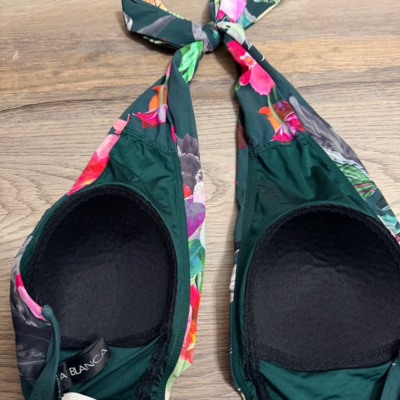 La Blanca Floral Deep V One Piece Swimsuit - Picture 11 of 12